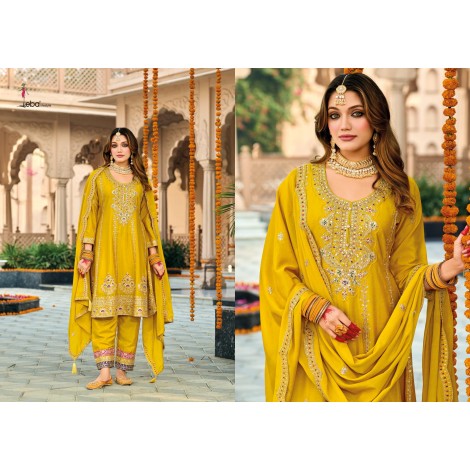 DESIRABLE FANCY EMBROIDERED HEAVY CHINON WORK SUIT SETS