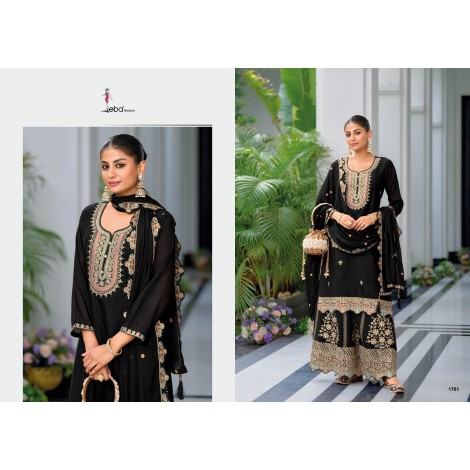 Exclusive Heavy Chinon With Embroidery Work Suit