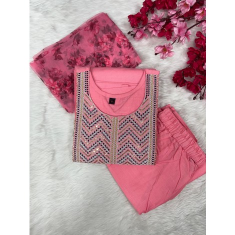 NEW DESIGNER KURTI PENT DUPATTA SET