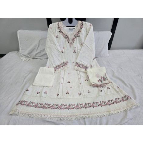 NEW STYLE DESIGNER COTTON ANARKALI DRESS 