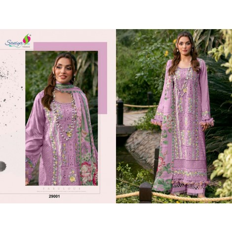 PREMIUM COTTON CHIKANKARI EMBROIDERED SUIT 