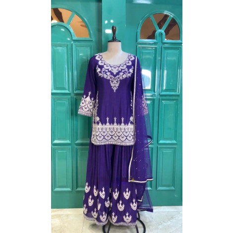 PREMIUM DESIGNER READYMADE TOP PLAZZO & DUPATTA COLLECTIONS
