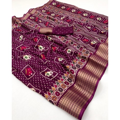 RATH MOSS MELLO SAREE  WITH JEQUARD BORDER