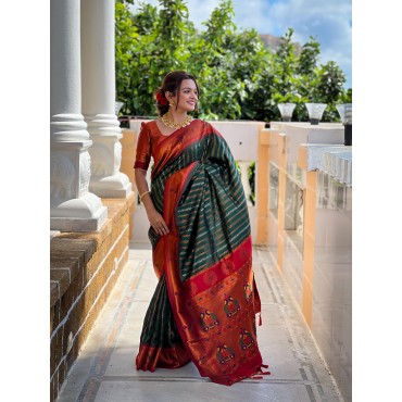 ELEGANT SOFT SILK PAITHANI SAREE