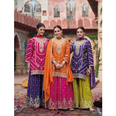 Heavy Chinon Salwar Suit & Dupatta With Embroidery Work