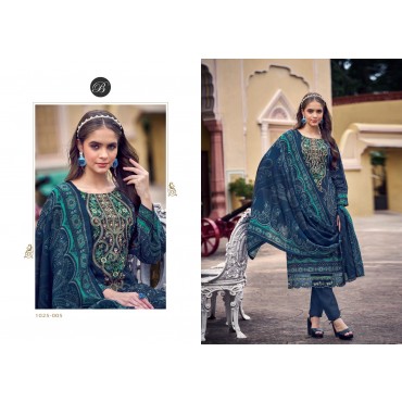 MAL MAL EMBROIDERY DUPATTA DRESS MATERIAL