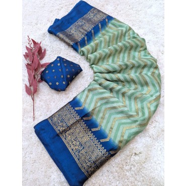 MOSS SILK SAREE PARTY WEAR