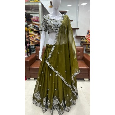NEW LAUNCHING EMBROIDERY WORK LEHENGA CHOLI