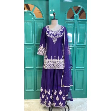 PREMIUM DESIGNER READYMADE TOP PLAZZO & DUPATTA COLLECTIONS