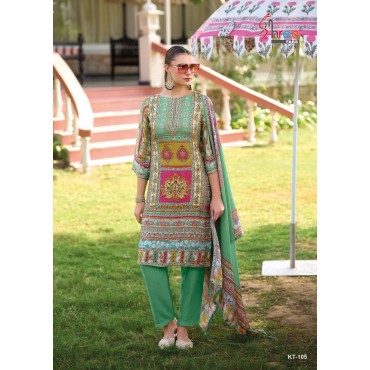 PURE MASLIN DIGITAL PRINT WITH AARI HANDWORK SALWAR SUIT