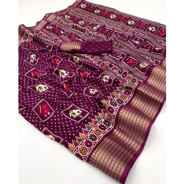 RATH MOSS MELLO SAREE  WITH JEQUARD BORDER