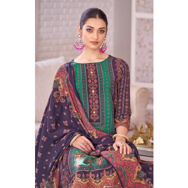 RAYON DISCHARGE DESIGNER SALWAR SUIT 