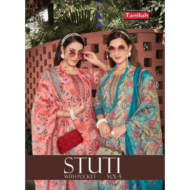 Taniksh Stitu Vol 5 Fancy Suit 4001 to 4008 Series
