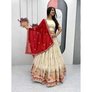 BEAUTIFUL DESIGNER WOMEN'S LEHENGA & BLOUSE WITH DUPATTA