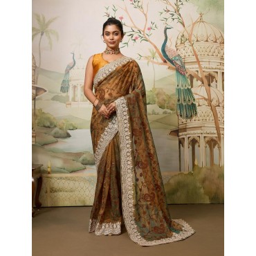 PARTY WEAR FENDY SOFT NET SAREE