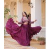 PURE CHINON LEHENGA & BLOUSE WITH DUPATTA