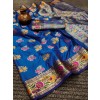 SOFT SILK SAREE WITH BROCADE BLOUSE